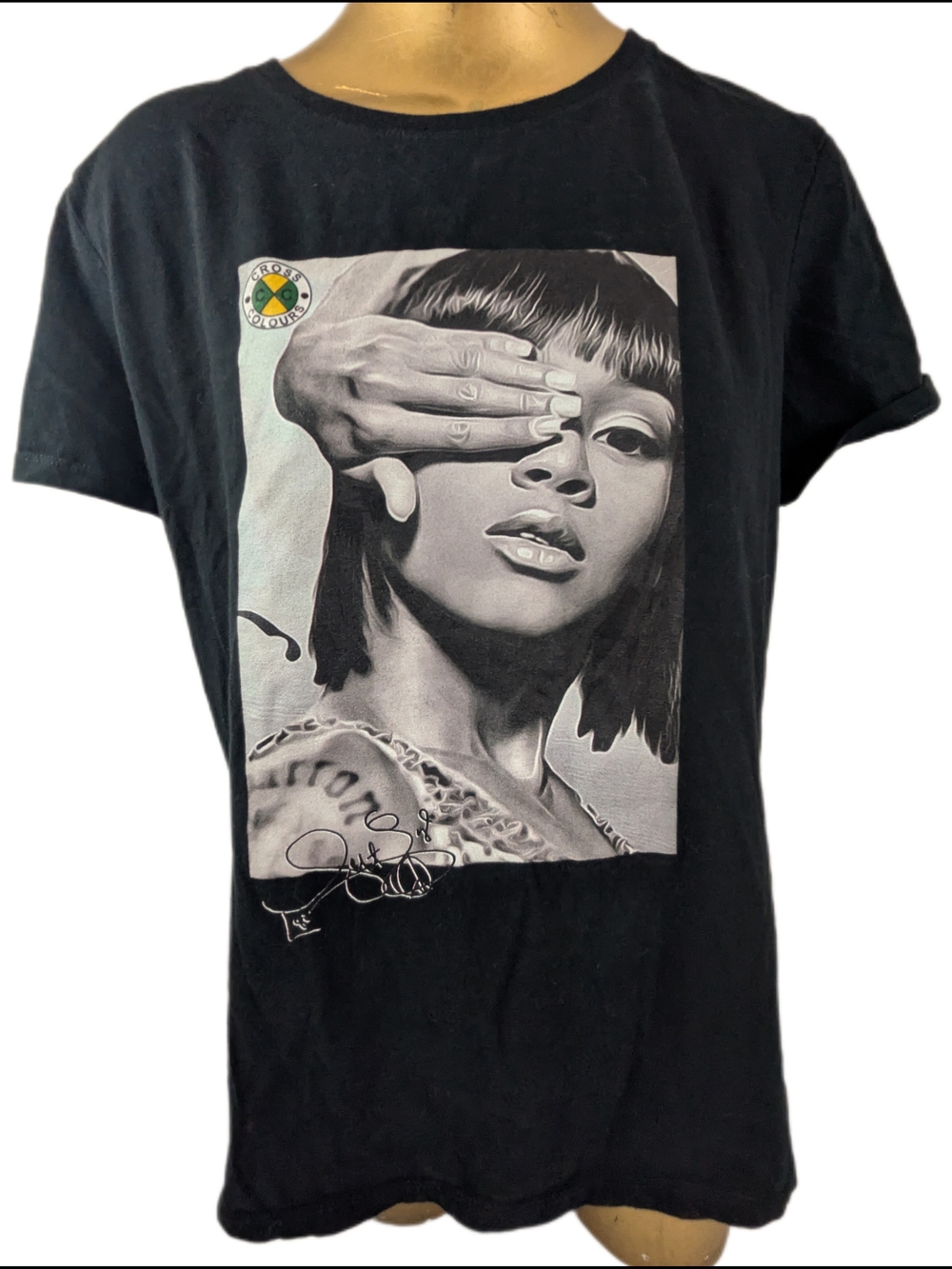 Lisa "Left Eye" Lopes Cross Colours Beautiful Monochrome Portrait XL